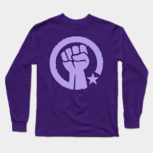 Lavender Revolution Fist Long Sleeve T-Shirt
